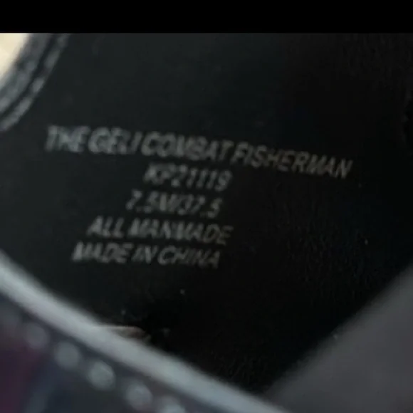 KATY PERRY THE GELI COMBAT BLACK HOLOGRAPHIC FISHERMAN PLATFORM SANDALS **NIB** - Picture 14 of 15